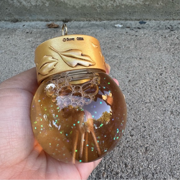 Disney Gold and‎ Clear Bambi Snow Globe Ornament - Picture 2 of 7